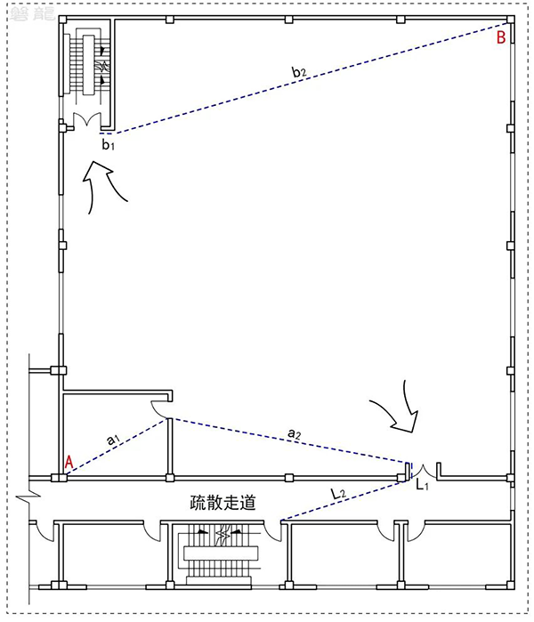 安全疏散| 直線距離·行走距離-計(jì)算原則